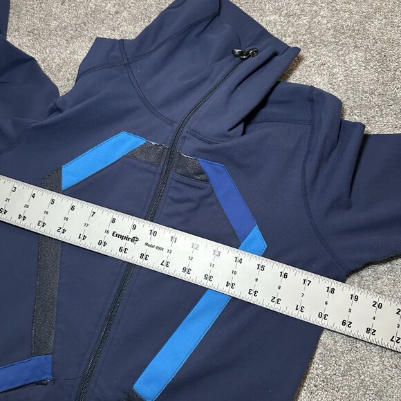 Lululemon Origami In Stride Full Zip Jacket Womens 8 Blue Long Sleeve - Picture 9 of 12